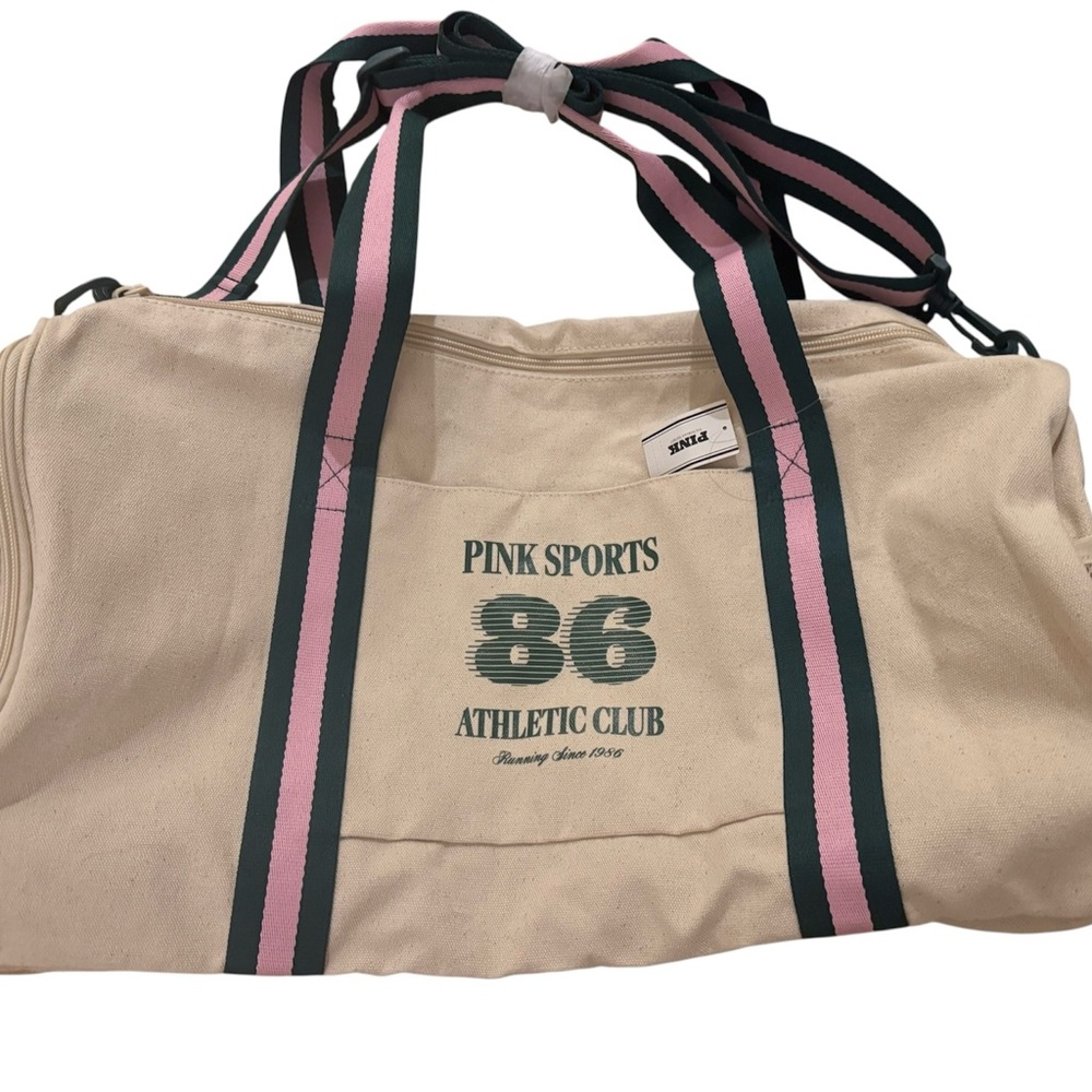 PINK Victoria's Secret Cream and Pink Travel Bag